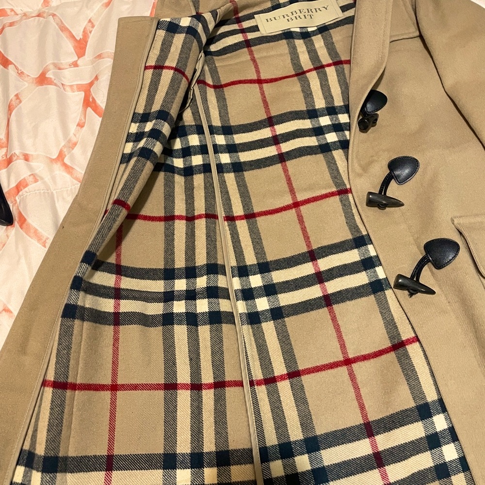 Burberry BRIT Duffle Long Coat Camel - Picture 5 of 12